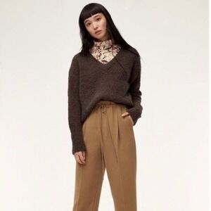 Aritzia wilfred marseille alpaca‎ v neck sweater size small